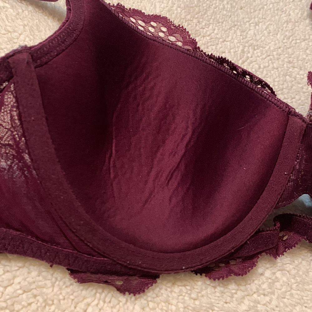 La Senza So Free burgundy lace bra 34C - Picture 7 of 14
